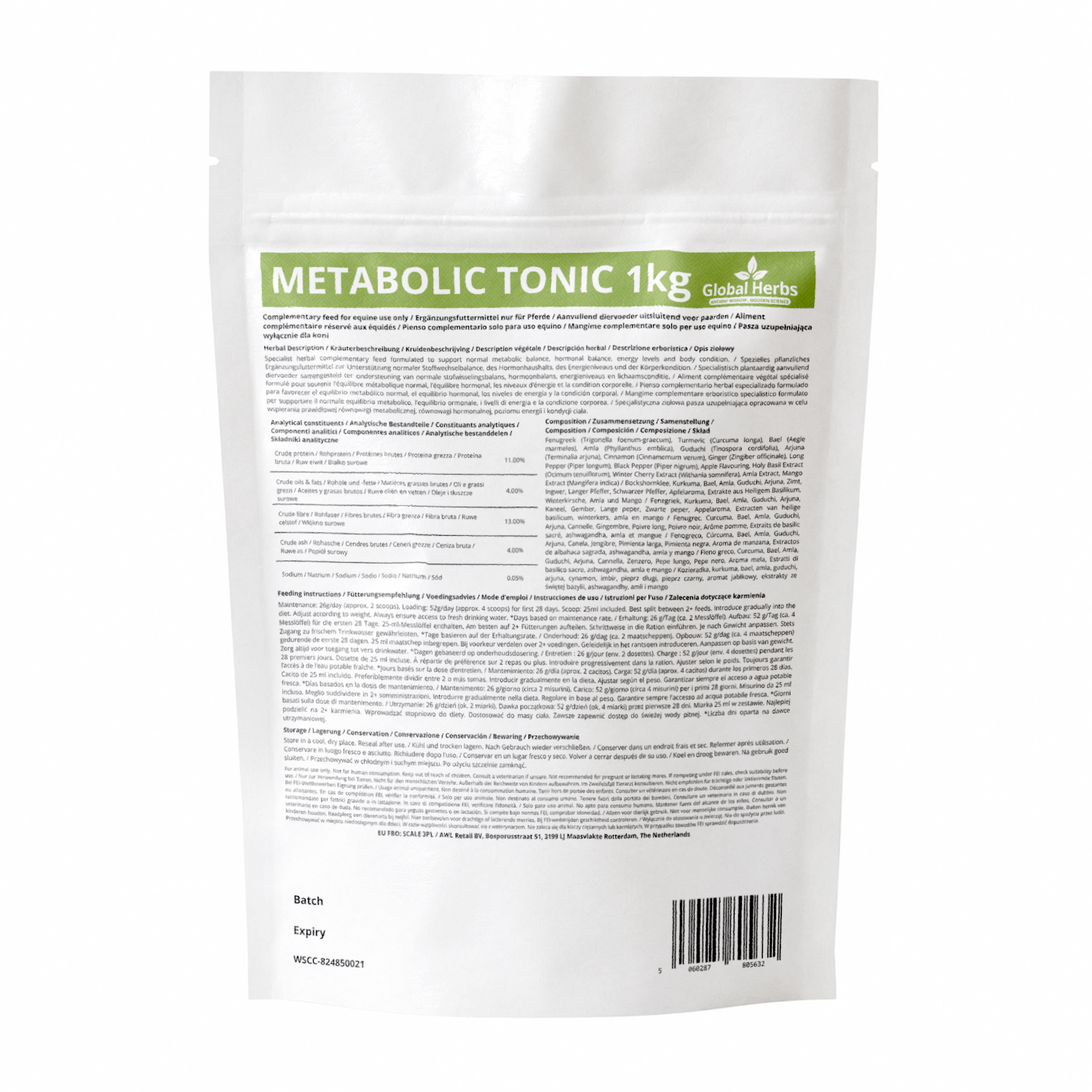 Metabolic Tonic 1kg - Global Herbs