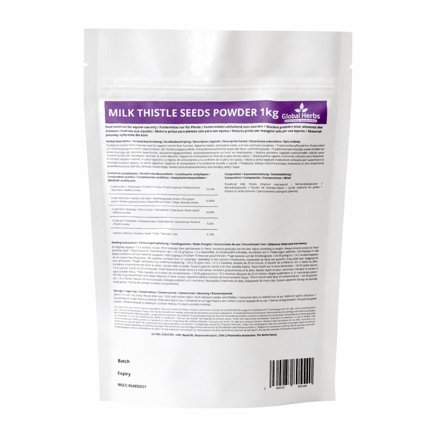 Milk Thistle Seeds Powder - Global Herbs