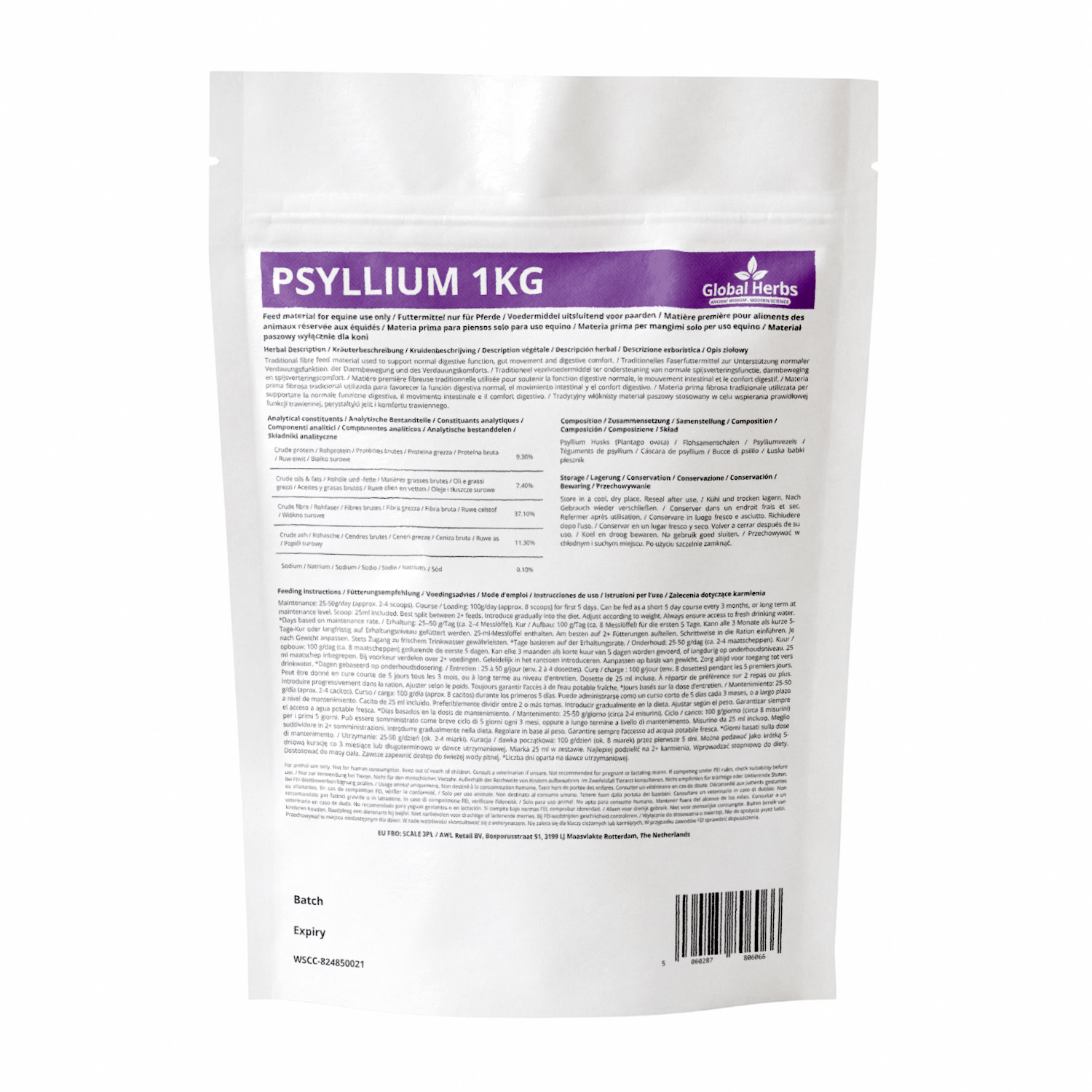 Psyllium 1kg - Global Herbs