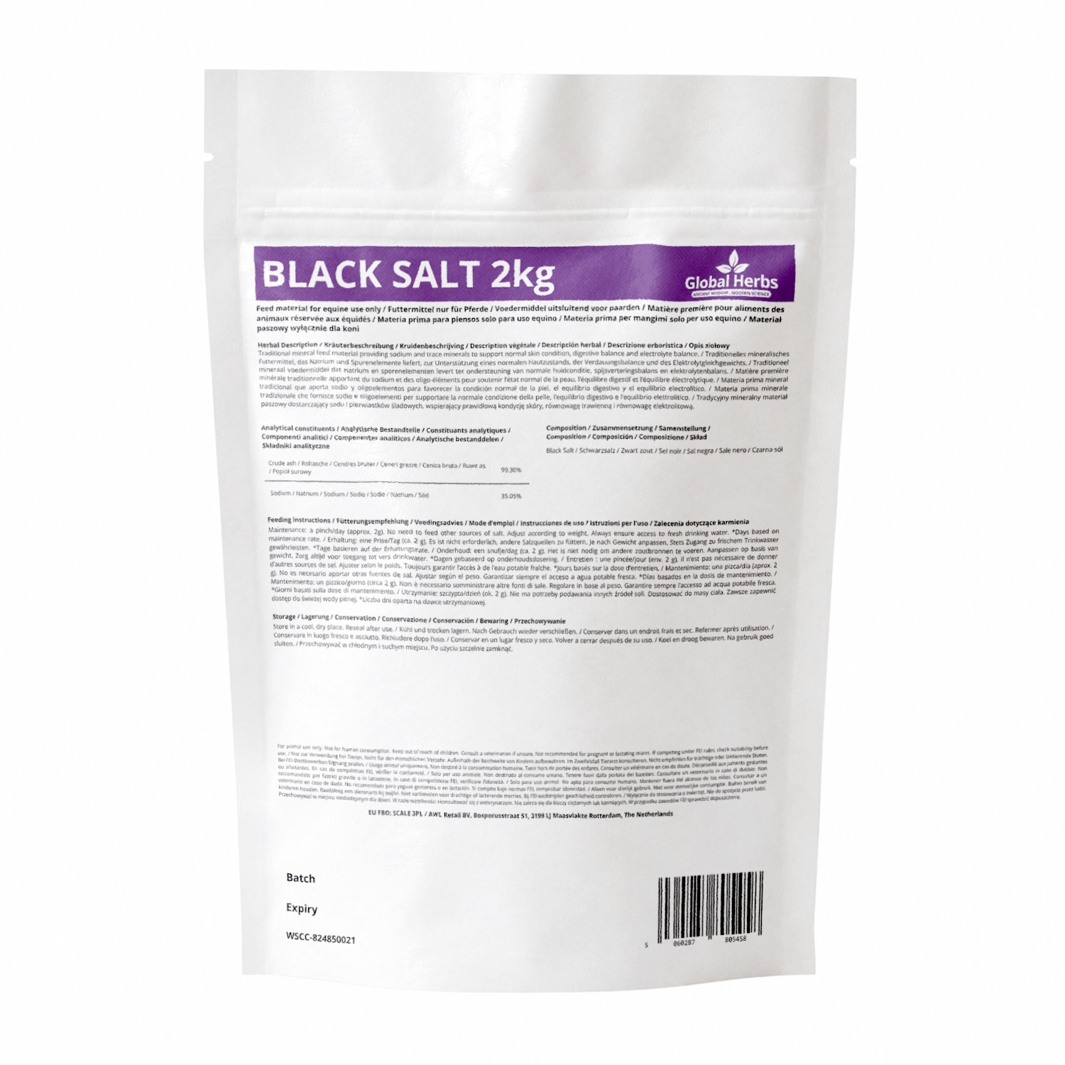 Blacksalt 2kg - Global Herbs