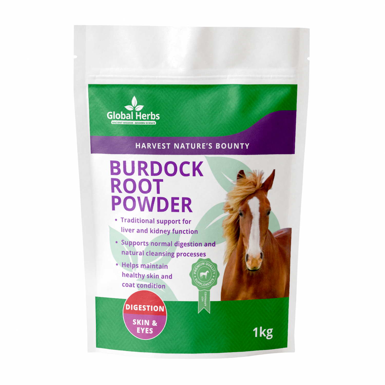 Burdock Root Powder 1Kg - Global Herbs