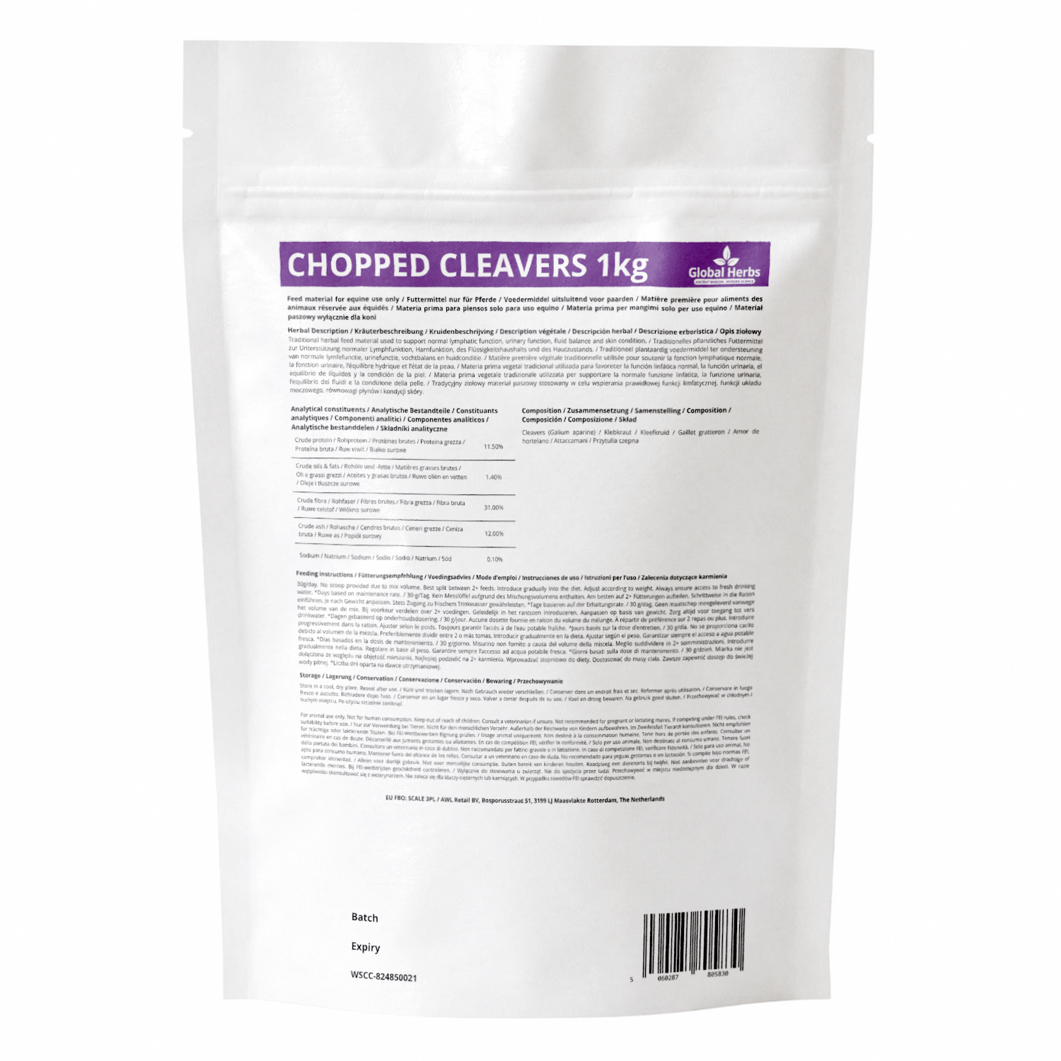 Chopped Cleavers - Global Herbs
