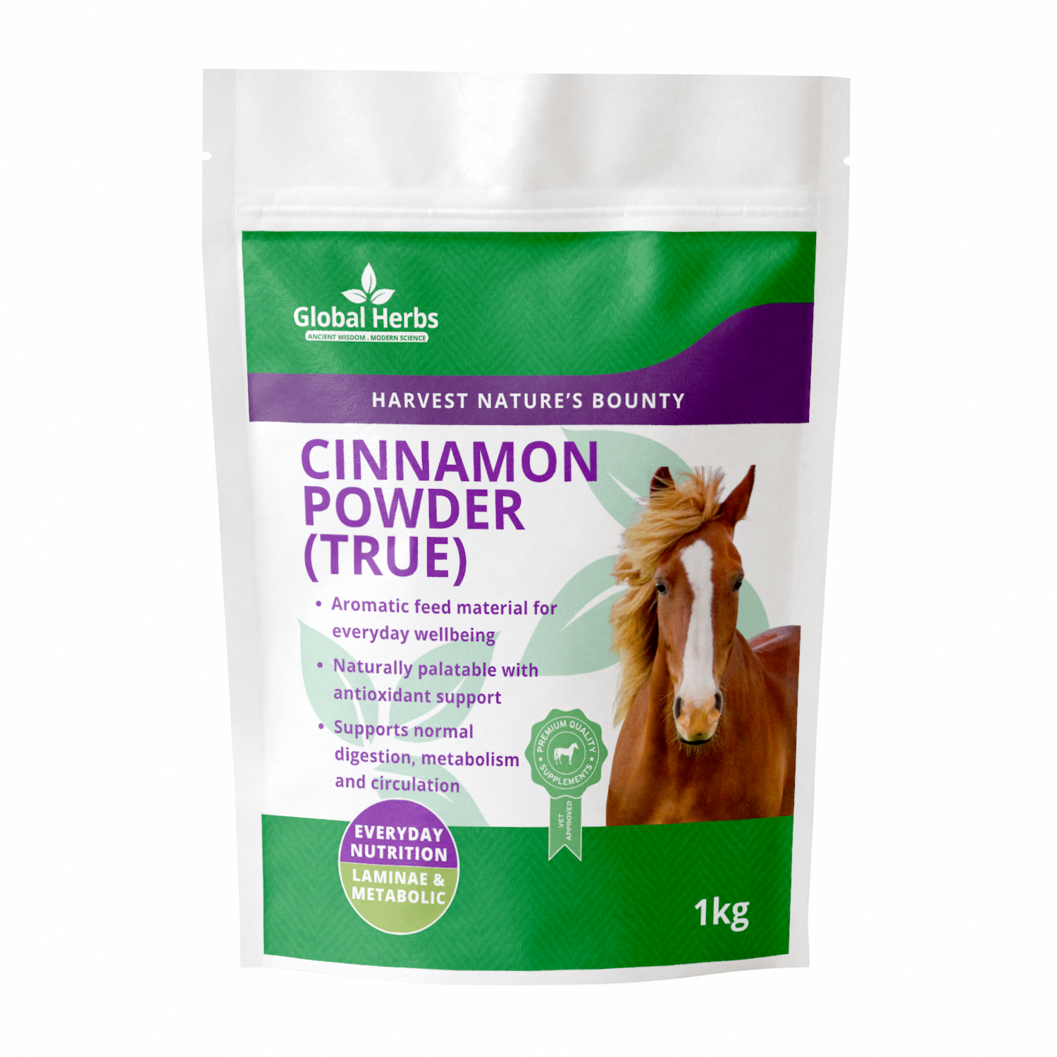 Cinnamon Powder (True) 1KG  - Global Herbs