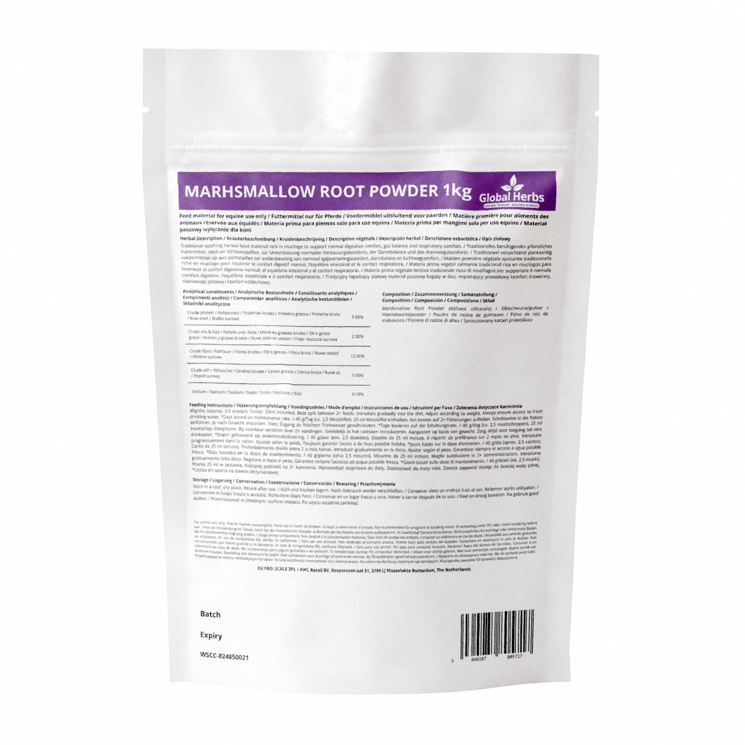 Marshmallow Root Powder - Global Herbs